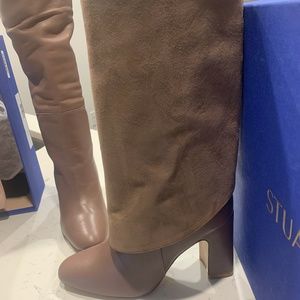 Never worn Stuart Weitzman Lucinda Suede &Leather